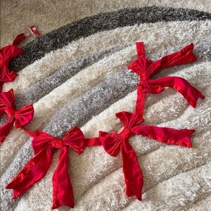 Red Bow Garland